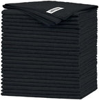 FIXSMITH Black Microfiber Cleaning Cloth -Pack of 24, Highly Absorbent Cleaning Rags, 16"X12" All Purpose Cleaning Towels for Housekeeping, Kitchen, Car, Lint Free and Reusable Microfiber Towels by FIXSMITH