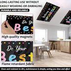 6 Pcs Fluorescent Light Covers with 60 Magnets Decorative for Classroom Ceiling Light 4 x 2 Ft Magnetic Light Cover Filter Easy Install for Office Hospitals Home Drop Ceiling Supplies (Black Confetti) - Image 3