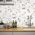 STICKGOO 10 Sheets Subway Tiiles Peel and Stick Backsplash, Belgium White - Image 5