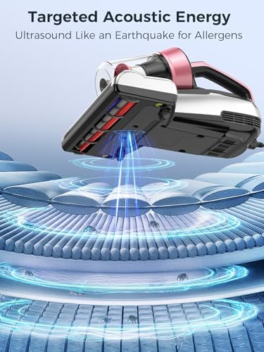 Jimmy Mattress Vacuum Cleaner, Bed Vacuum Cleaner with UV-C Light & Ultrasonic, 15Kpa Suction 500W Powerful Handheld Vacuums for Dust & Pet Hair with HEPA (BX5 Pro, Corded) - Image 5
