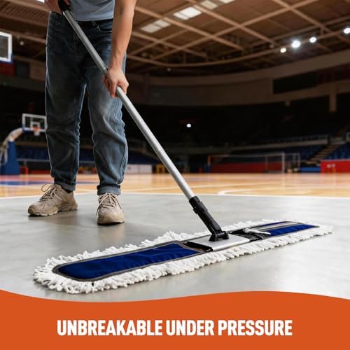 CLEANHOME 36" Commercial Dust Mop for Hardwood Floors, Blue - Image 4