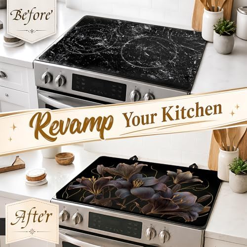 Stove Top Cover,28.5"L x 20.23"W,Heat Resistant Cooktop Protector Mat - Image 4