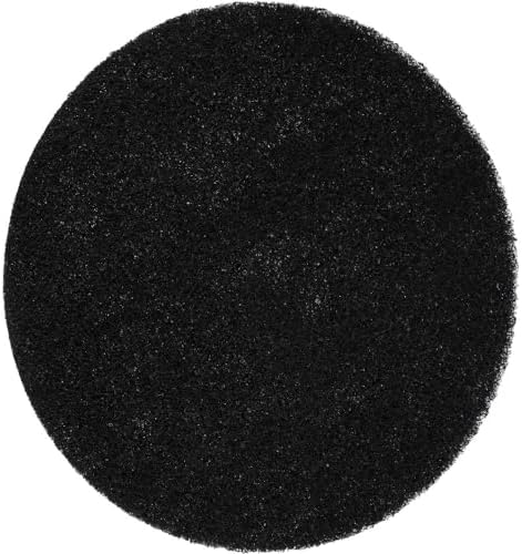 PRO SOURCE Floor Stripping Pads: Black Coarse Polyester, 17" Diameter, Pack of 5 - Image 2