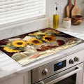 Heat-resistant Stove Top Cover - 28.5" X 20.5" Cooktop Protector Covers, Scratch-resistant Washable Pad Kitchen Countertop Mat (Sunflower, 28.5" x 20.5") by BSFHH