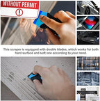 Razor Blade Scraper, 2 Pack Blue Double Edge Razor Scraper Remover Tool - Image 4