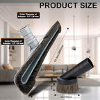 2 Piece Aluminum Vacuum S‑Wand + Floor Brush, Fits ProTeam Backpack Vacuum - Image 3