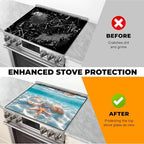 Heat-resistant Stove Top Cover - 28.5" X 20.5" Cooktop Protector Covers, Scratch-resistant Washable Pad Kitchen Countertop Mat (Ocean, 28.5" x 20.5") - Image 5