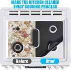 Stove cover,reusable stove top protector for gas range cut-out tool customizable for Samsung & other brands with 12 non-slip strips stove guard, easy to clean Thickened stove lining 35.43in*21.65in - Image 4