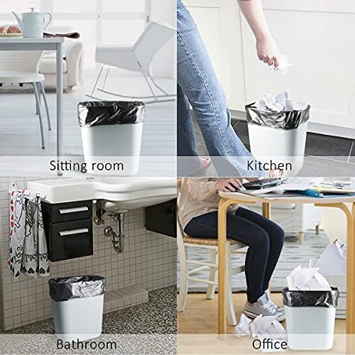Teivio Small Black Trash Bags 3 Gallon 300 Count Bathroom Garbage Bags - Image 5