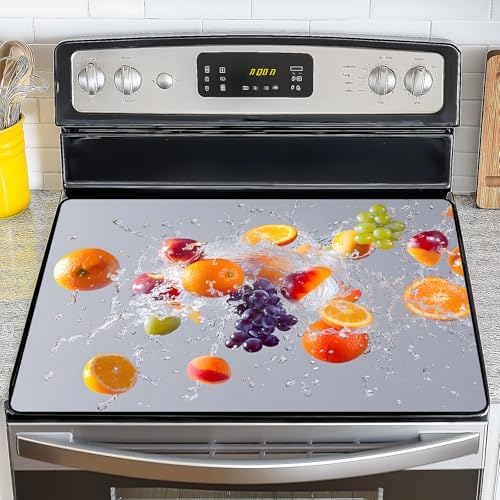 NYZE Stove Top Covers for Electric Stove for Kitchen (Fresh Fruit Splash) by GIVEYOUTHEBEST