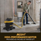 Vacmaster Professional Beast VJH1211 PF 0205 12-Gal 5.5 PHP Wet/Dry Vac - Image 3