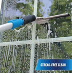 Unger Connect and Clean 16” Performance Window and Glass Cleaning Squeegee with Replacement Rubber, Cleaning Supplies, Heavy Duty Household Cleaner Tools with Streak-Free Results - Image 2