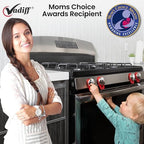 Mom's Choice Award Stove Knob Locks | 5-Pack Silicone Child Safety Lock Set - Image 3