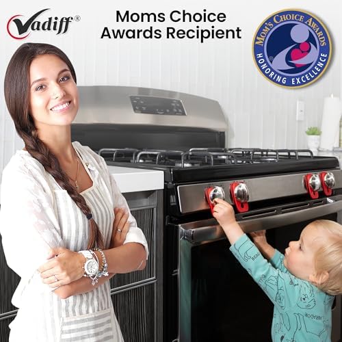 Mom's Choice Award Stove Knob Locks | 5-Pack Silicone Child Safety Lock Set - Image 3