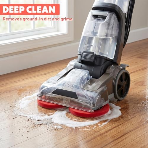 2 Pcs 12 Inch Floor Machine Pads, Red Scrubbing Pads for Floor Buffer Machine, 12" Diameter Commercial Cleaning Pad - Image 5