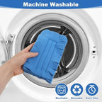 20 Pcs Reusable Duster Refills, 360° Fleece Cleaning Pads for Ceiling Fans, Blinds & Furniture (Blue, Pink, Yellow, Green, Purple, 7.3 x 4.7 Inches) - Image 7