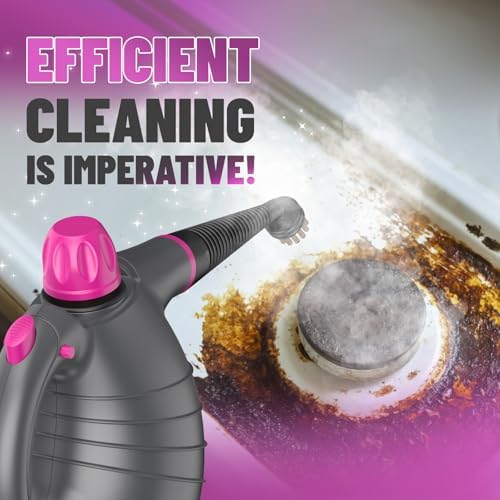 Pressurized Handheld Steam Cleaner with 10pcs Accessories&Safety Lock, Multi-Purpose Natural Deep Cleaning Steamer, Multi-Surface Steamer for Cleaning Home, Car, Upholstery, Grout and More - Image 2