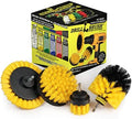 Yellow Drill Brush Attachments for Cleaning Shower, Grout Lines, Bathroom by Drillbrush