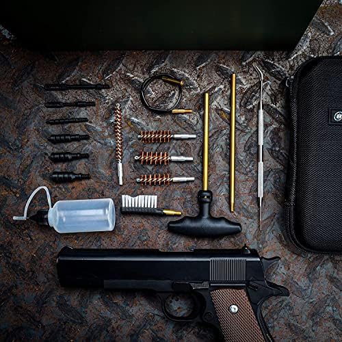 BOOSTEADY Universal Handgun Cleaning kit .22,.357,.38,9mm,.45 Caliber Pistol Cleaning Kit Bronze Bore Brush and Brass Jag Adapter - Image 6
