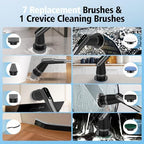 Electric Spin Scrubber, 10-in-1 Shower Scrubber & Retractable Long Handle, 44 lbs High-Torque & Variable Speed Shower Cleaning Brush for Bathroom,Toilet, Bathtub, Kitchen, Tile Floors, - Image 2