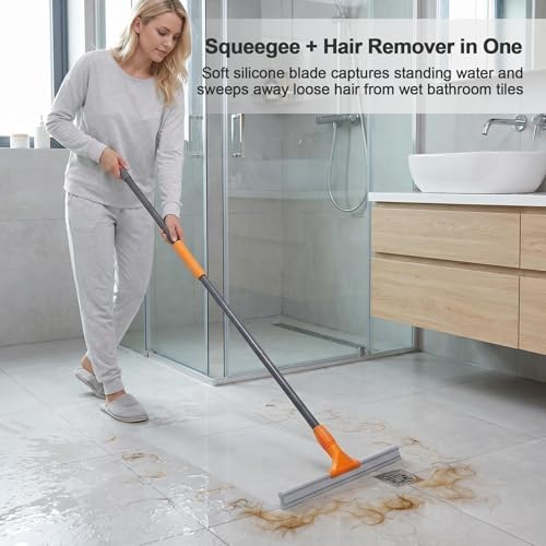 CLEANHOME Silicone Floor Squeegee for Shower Glass, Floor, and Garage - Image 4