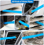 Universal Dryer Vent Cleaner Kit, Flexible Dryer Vacuum Hose Attachment and Lint Brush (Blue) - Image 7