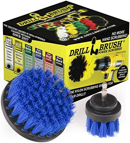 Blue Medium Stiffness 5in Scrub Brush - Aquarium Cleaner - Marine Vessels by Drillbrush