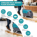 Walk Behind Commercial Floor Scrubber with 24" Ultra-Wide Scrubbing Path - Image 6