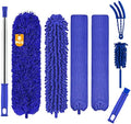 Buysenton Microfiber Duster, 8PCS Feather Duster with 100 Inch Telescoping Extension Pole, Reusable Bendable Dusters, Washable Lightweight Dusters for Ceilings Fans(2023 UAGRED) by Buysenton
