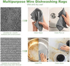 Jeymei Non Scratch Wire Dishcloth,Multipurpose Wire Dishwashing Rag,20PCS - Image 4
