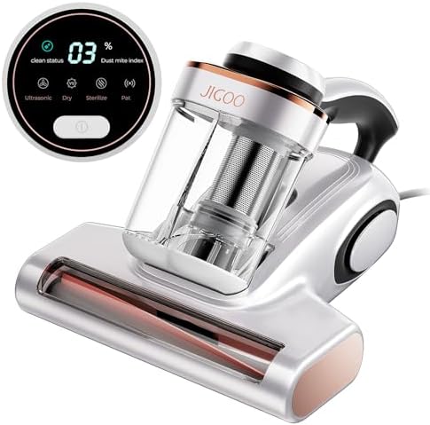 JIGOO J300 Bed Vacuum Cleaner, Dust Sensor, Pet Hair, UV and Heat, Corded by DeepCleanTheUnseen-JIGOO