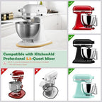 Mixer Slider Compatible with Kitchen aid Mini 3.5 Qt Tilt-Head Stand Mixe - Kitchen Countertop Storage Mover Sliding Caddy for Kitchen Aid Artisan Mixer (3.5 QT - Natural) - Image 2