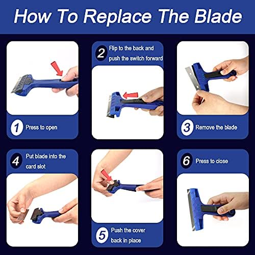 4" Razor Blade Scraper Tool with 10PCS Blades for Cleaning - Image 5