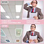 8pcs Spanish Classroom Fluorescent Magnetic Light Covers,2x4 FT Boho - Image 5