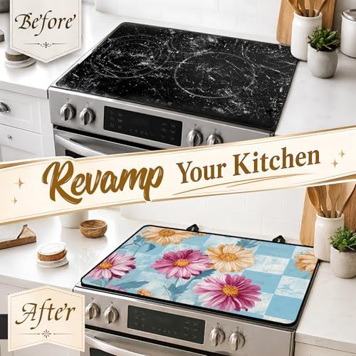 Stove Top Cover,28.5"L x 20.27"W,Heat Resistant Cooktop Protector Mat - Image 4