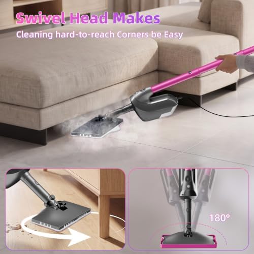 9-in-1 Steam Mop Detachable Handheld Steam Cleaner for Multi-Surface - Image 4