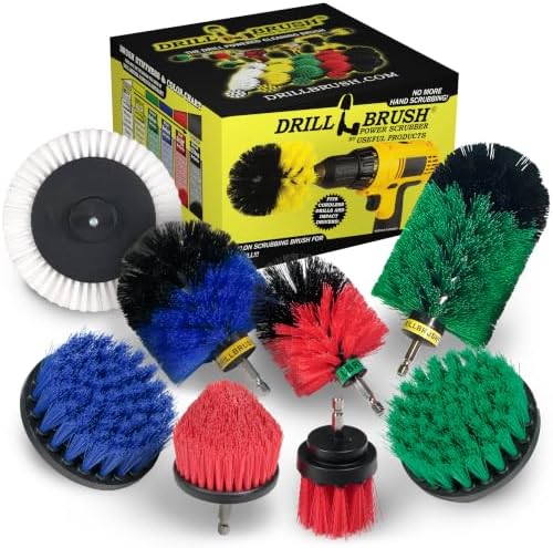 Cordless Household Cleaning Tools - Car Interior Brushes for Detailing by Drillbrush