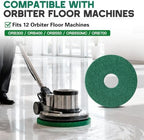 12" Cleaning Orbiter Pads Commercial Floor Buffer Pads Hardwood Floor Maintenance Scrubber Polisher Cleaning and Stripping for Orbiter Machine (3pcs) - Image 3