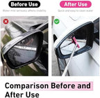 CouTun Car Side Mirror Squeegee, Retractable Car Rearview Mirror Wiper, 38.6in Long Handle Auto Glass Cleaning Tool, Multi-Functional Portable Side Mirror Wiper (Pink) - Image 7