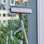 Grout Scrub Brush with 42" Long Handle Double-Sided Floor Scrub Brush V-Shape Grout Cleaner with Squeegee 180° Rotating for Tile Floors, Baseboards, Wall - Image 6