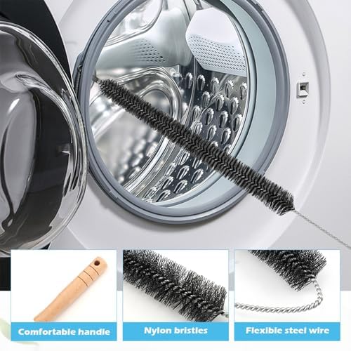 8 Pcs Dryer Vent Cleaner Kit for GE Washer Dryer Combo - Image 7
