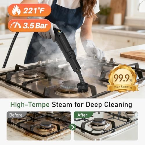 14 IN 1 Steam Cleaner Mop, Handheld Steamer Cleaning for Home,1.6L Tank - Image 4