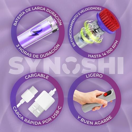 SYNOSHI PRO Electric Spin Scrubber Cordless Cleaning Bathroom Scrubber - Image 5