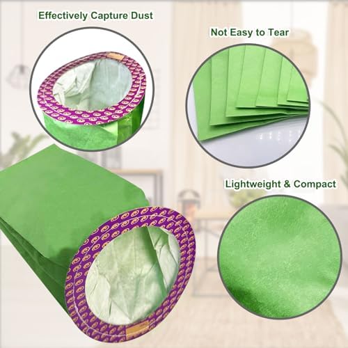 20 Pack 100331 QT Vacuum Bags Replacement for ProTeam 10 Quart Backpack Vacuum - Compatible with CoachVac, Super CoachVac, MegaVac, Open Circular Collar, 3-Ply High Efficiency - Image 2