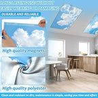 Wiooffen 6 Pcs Fluorescent Light Covers with 60 Magnets Decorative for Classroom Ceiling Light 4 x 2 Feet Magnetic Light Covers Filter Easy Install for Office Hospitals & Home (Love) - Image 3