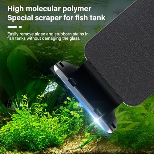 hygger Fish Tank Magnetic Glass Cleaner Two Detachable Algae Scraper for Aquarium Fish Tank，Floating Scrubber Brush Glass Algae Magnet Cleaning Tool for Small Aquariums Tank - Image 2