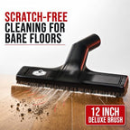 MP Maresh Products Floor Brush Attachments - Black, 12 inch with Wheels - Image 2