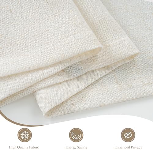 StangH Natural Linen Cordless Roman Shades for Windows, W30 x L64, 1 Panel - Image 4