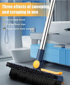 Grout Brush with Long Handle - Grout Cleaner Brush for Tile Floors, 180° Swivel Stiff Bristles Grout Scrubber Cleaning Tool, Floor Scrub Brush for Shower, Kitchen, Baseboards and Corner - Image 5