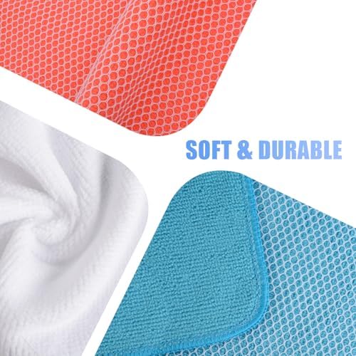 KinHwa Dish Cloths for Washing Dishes with Scrub Side, Microfiber Dish Rags - Image 5